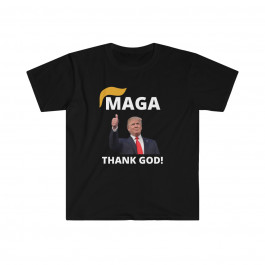 MAGA Thank GOD! Unisex Softstyle T-Shirt
